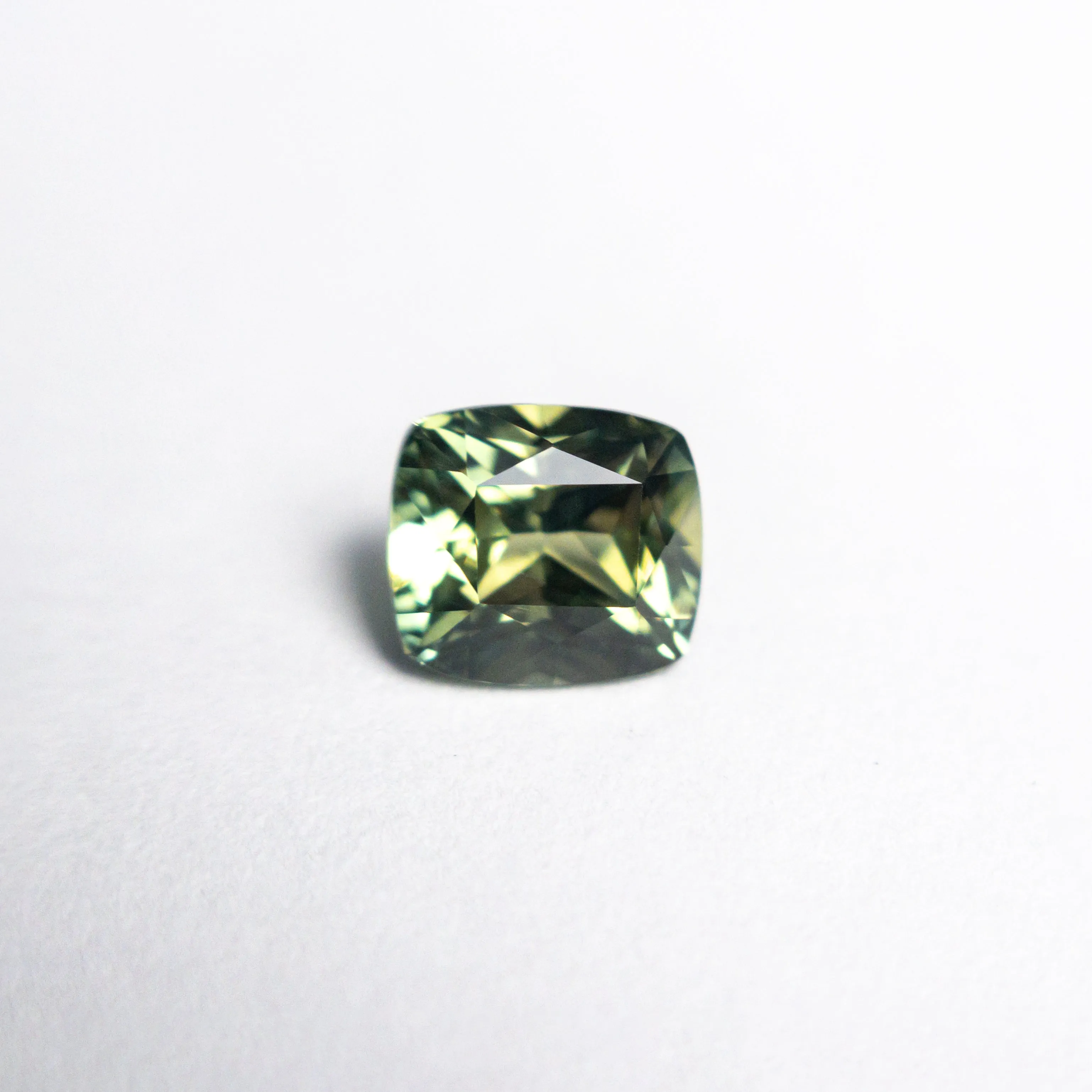 Green Brilliant Sapphire - 0.97ct Cushion