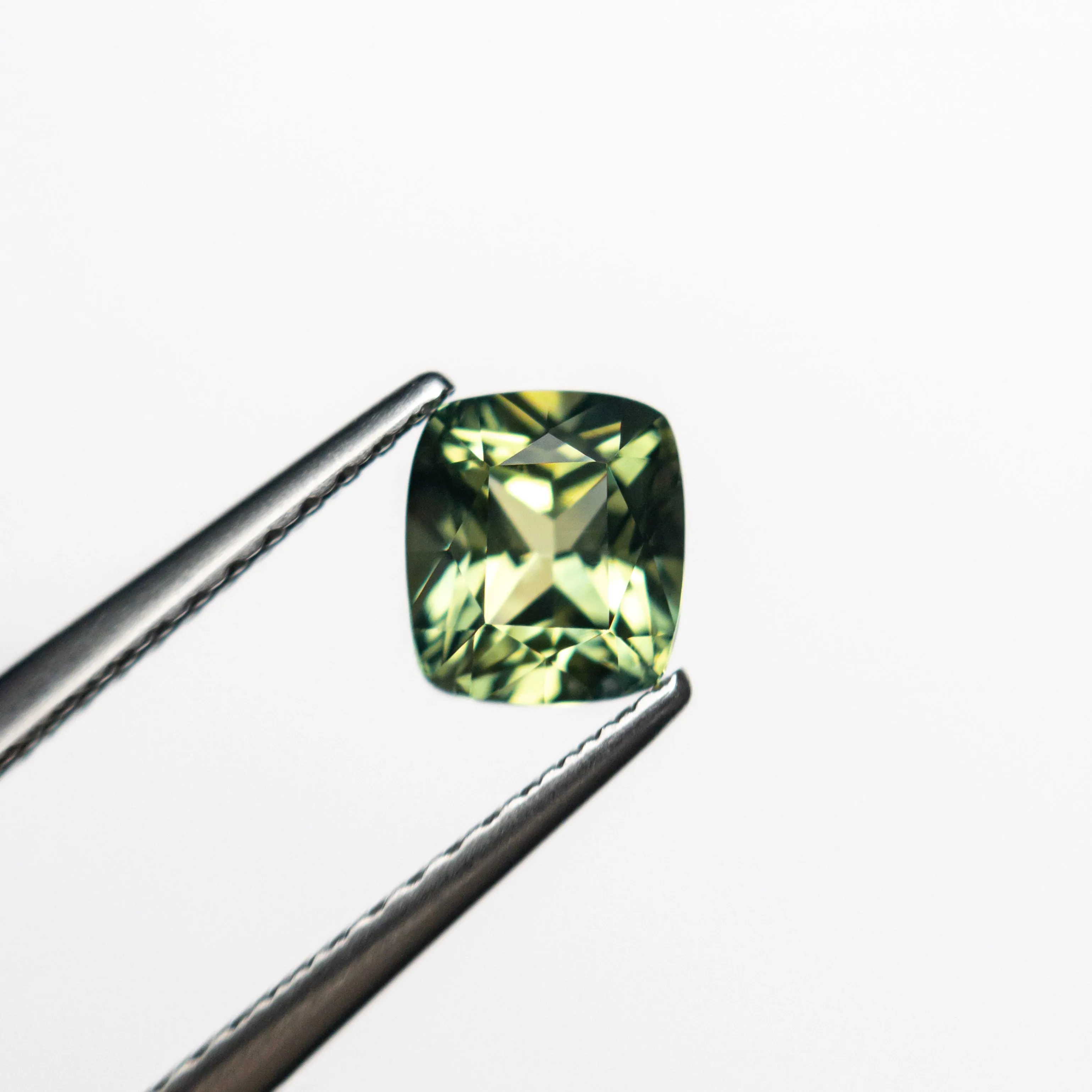 Green Brilliant Sapphire - 0.97ct Cushion