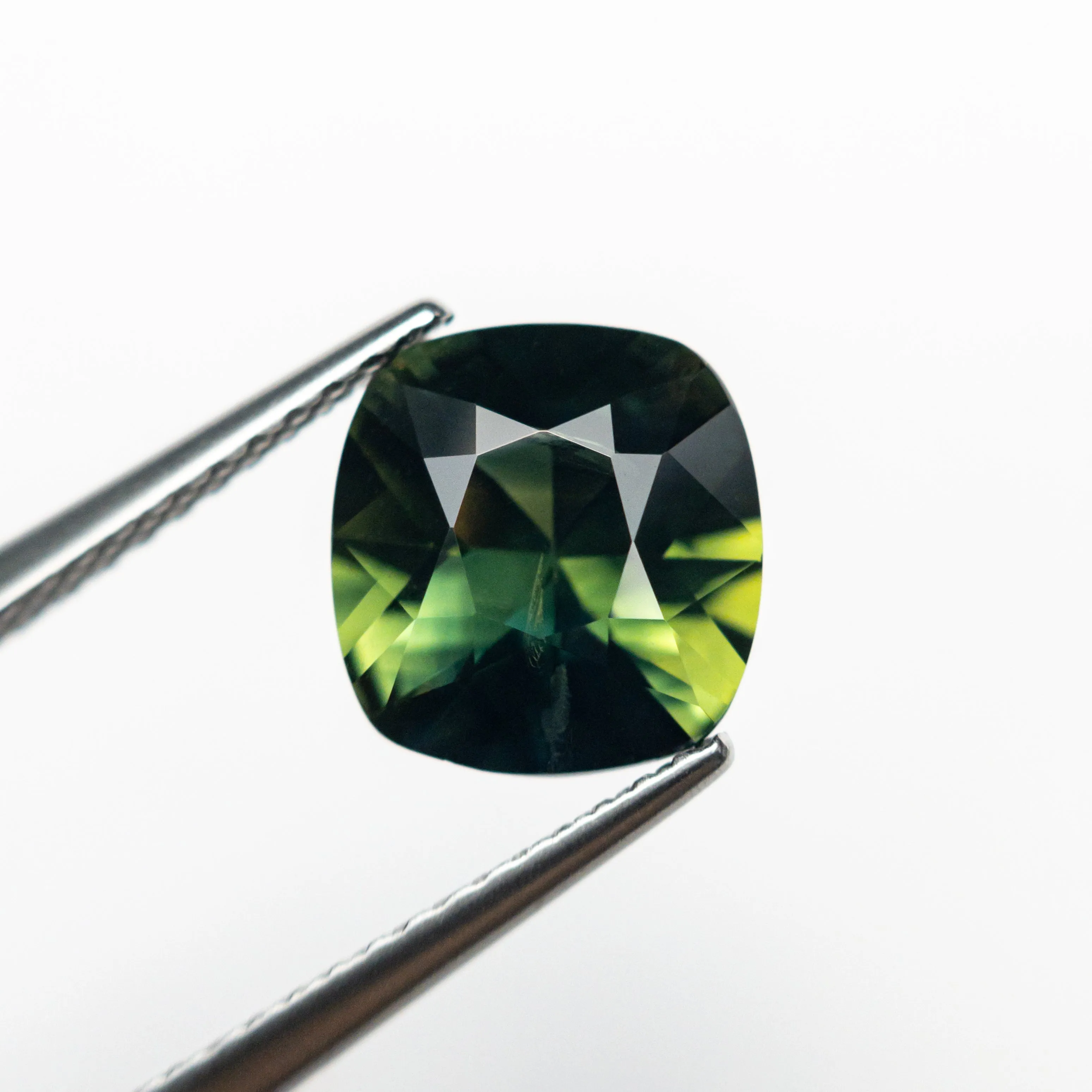 Green Brilliant Sapphire - 2.35ct Cushion