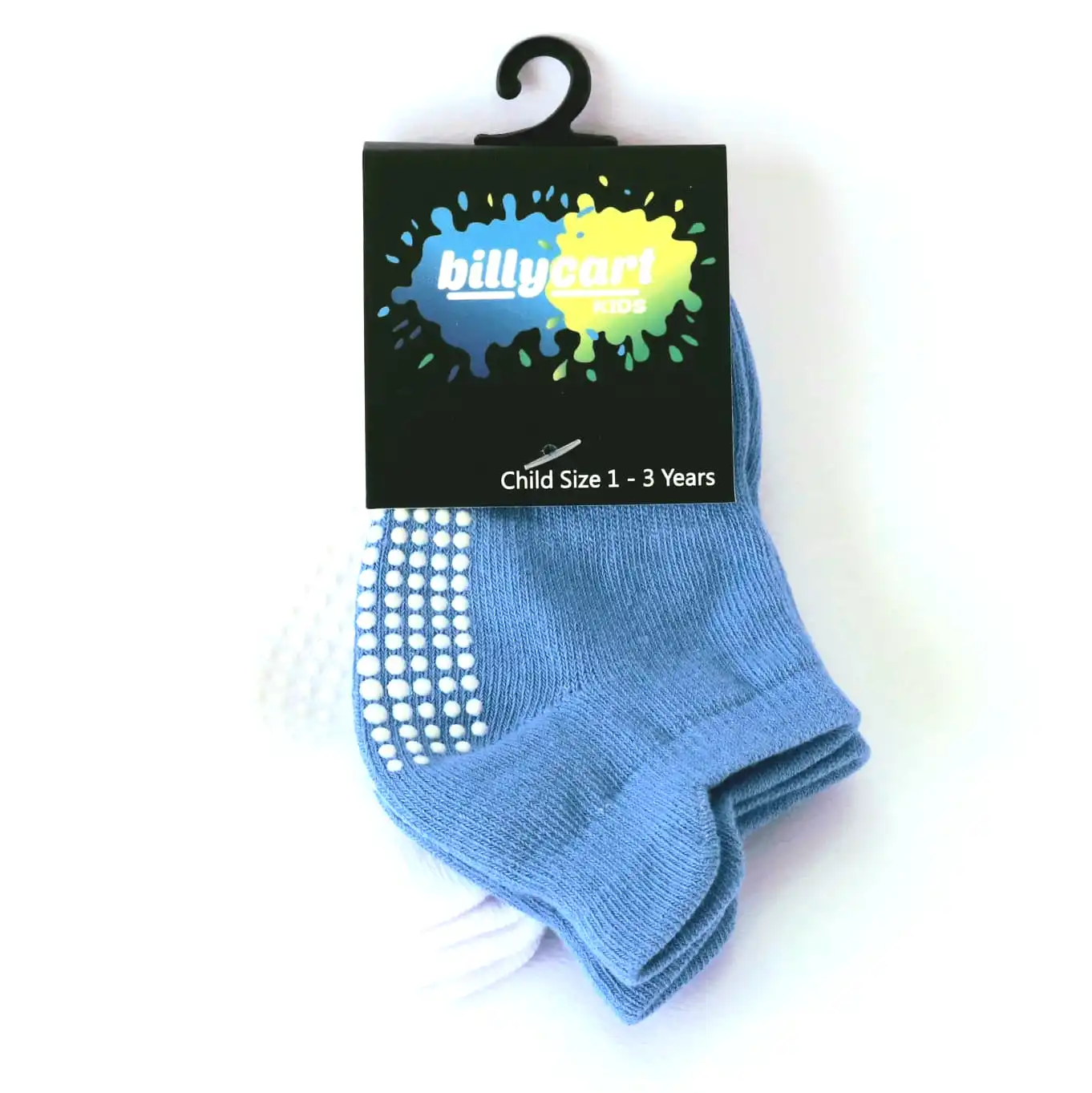 Grip socks - Blue boys x 2 pack