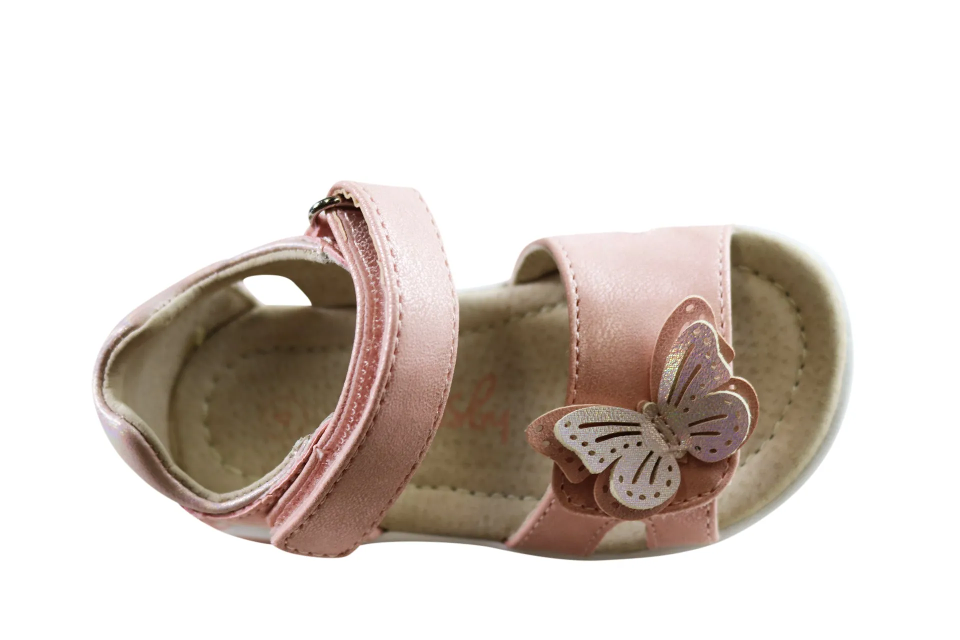 Grosby Satin Butterfly Infant Toddler Kids Girls Comfortable Sandals