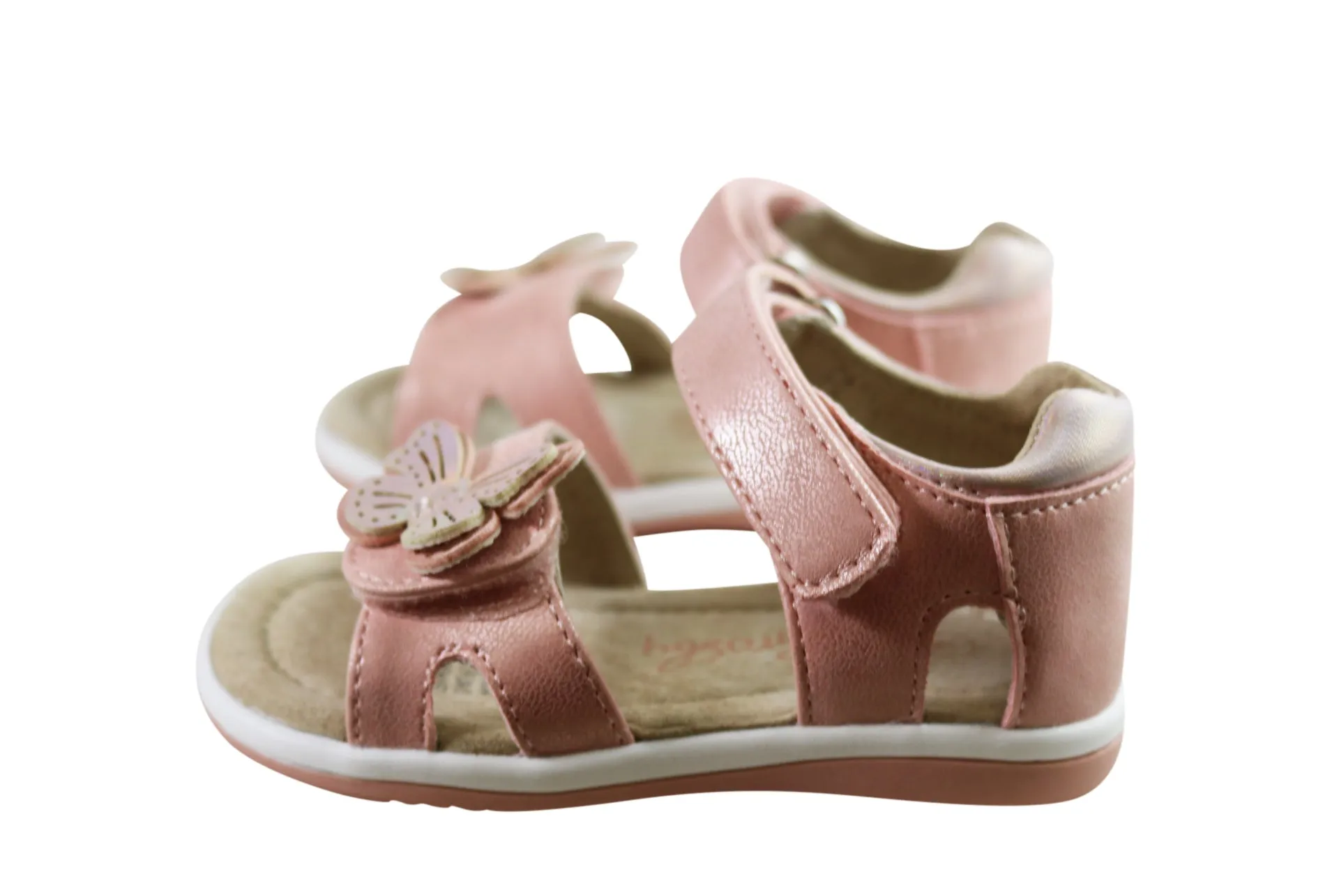 Grosby Satin Butterfly Infant Toddler Kids Girls Comfortable Sandals