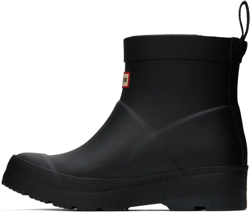 Hunter Kids Black Play Big Kids Boots