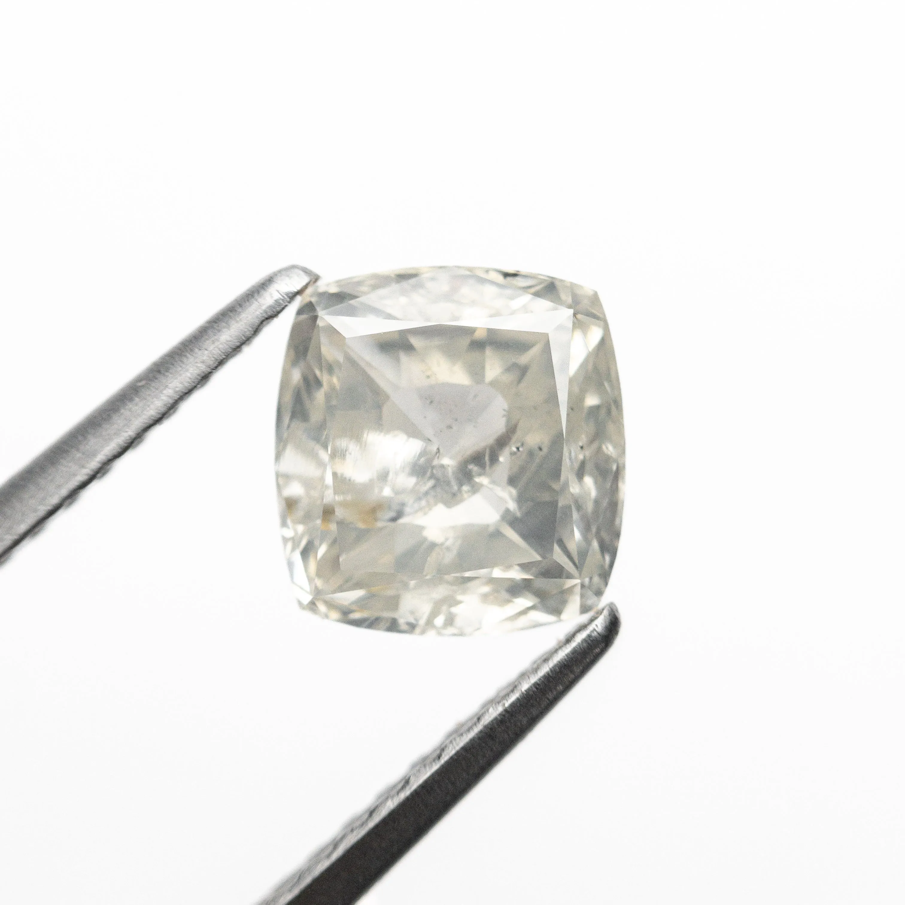 Icy Salt and Pepper Brilliant Diamond - 1.61ct Cushion