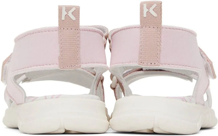 Kenzo Kids Pink Velcro Sandals