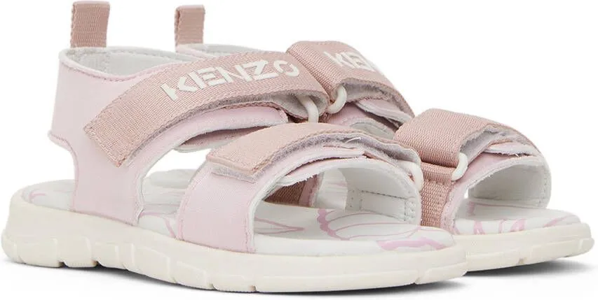 Kenzo Kids Pink Velcro Sandals