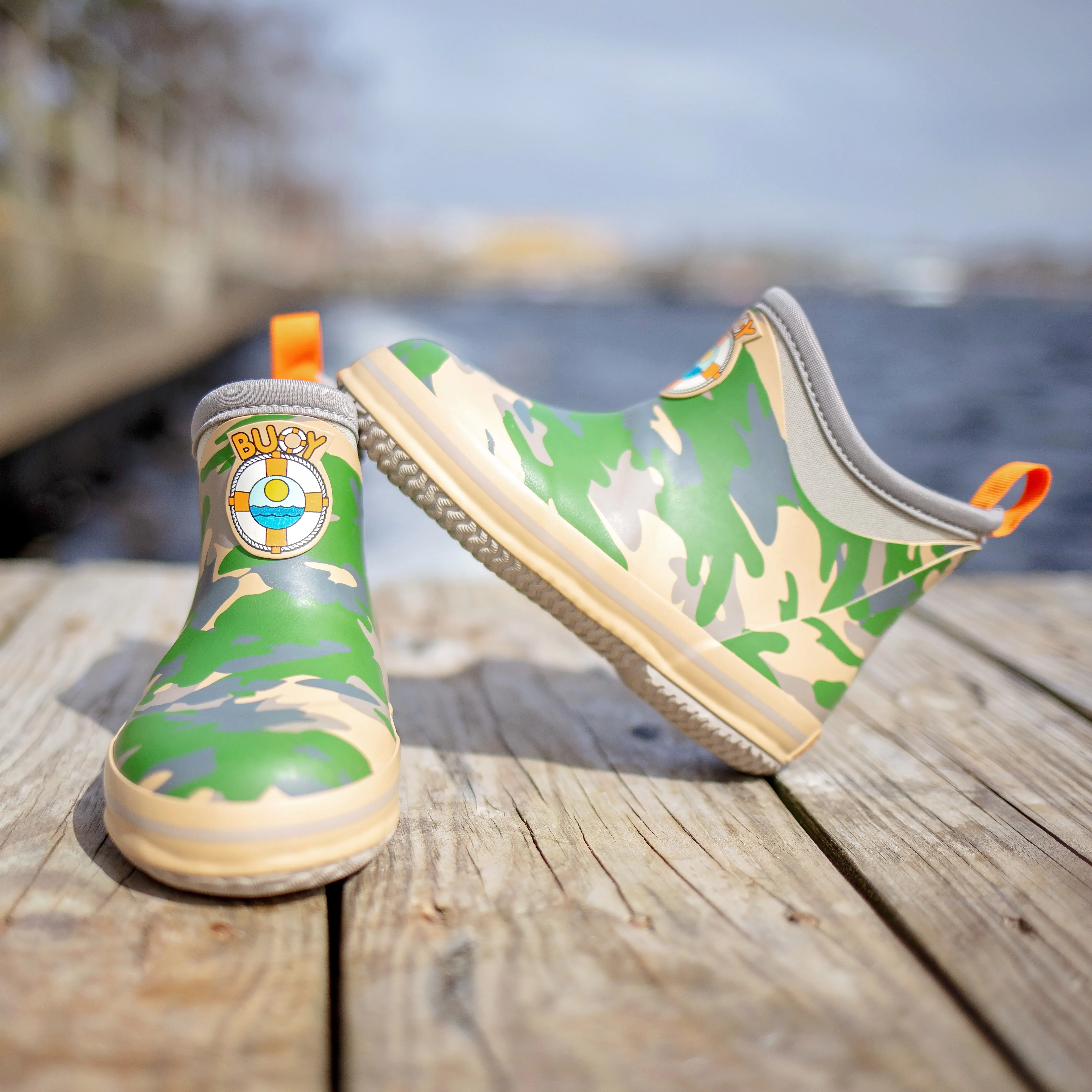 Kids Camo Buoy Boots