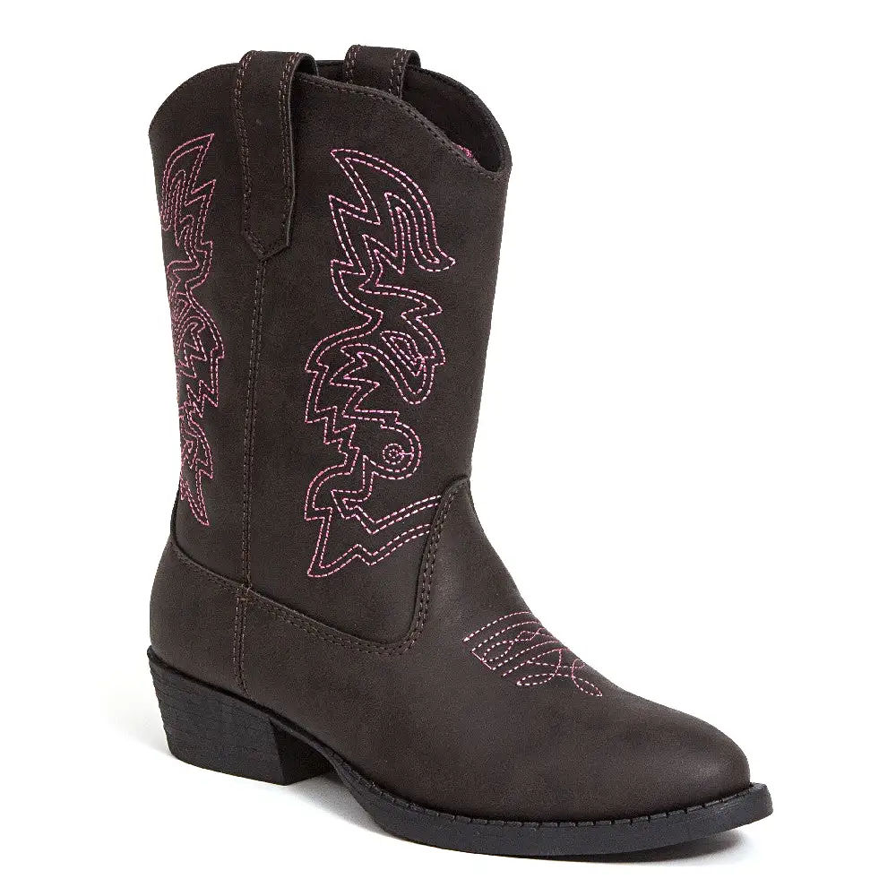 Kids' Ranch in Dark Brown/Pink