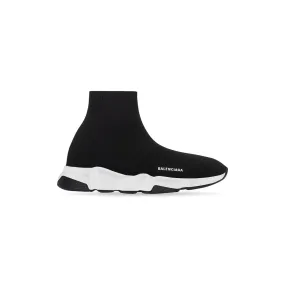      Kids - Speed Recycled Knit Sneaker in Black/white 