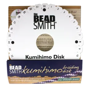 Kumihimo Disk with Instructions, 6 Inches, 3/8 Inch Thick, 35mm Hole, #600