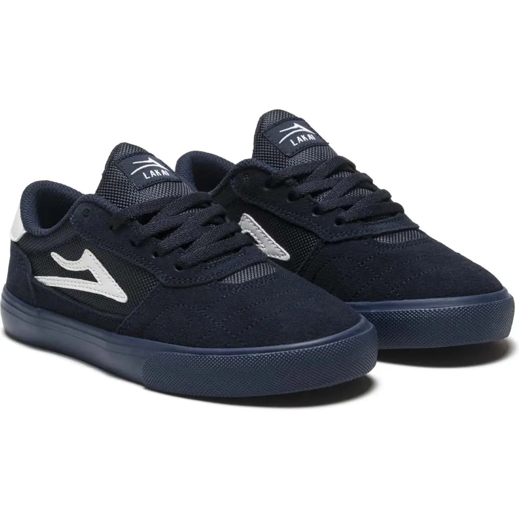 Lakai Cambridge Kids Skate Shoes - Navy/Navy Suede