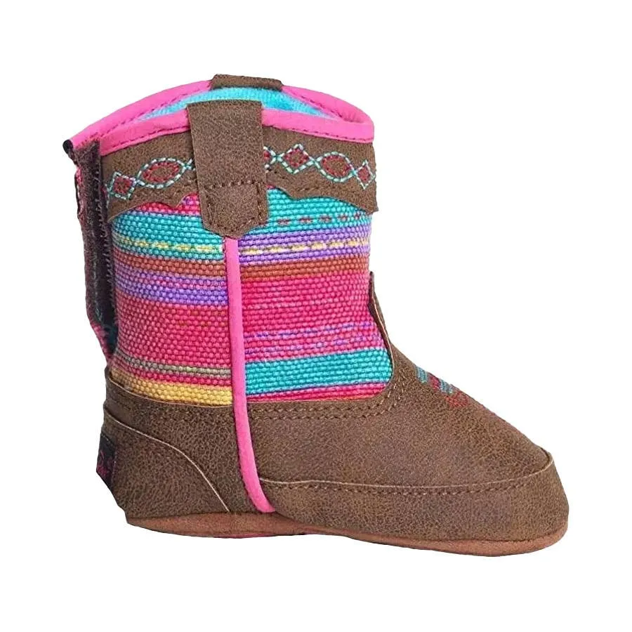 M & F Western Blazin Roxx Infant Girl's Camilla Bucker Boots - Multi Brown