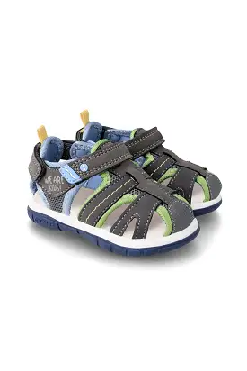 Mat Sandals - Grey / Green / Blue