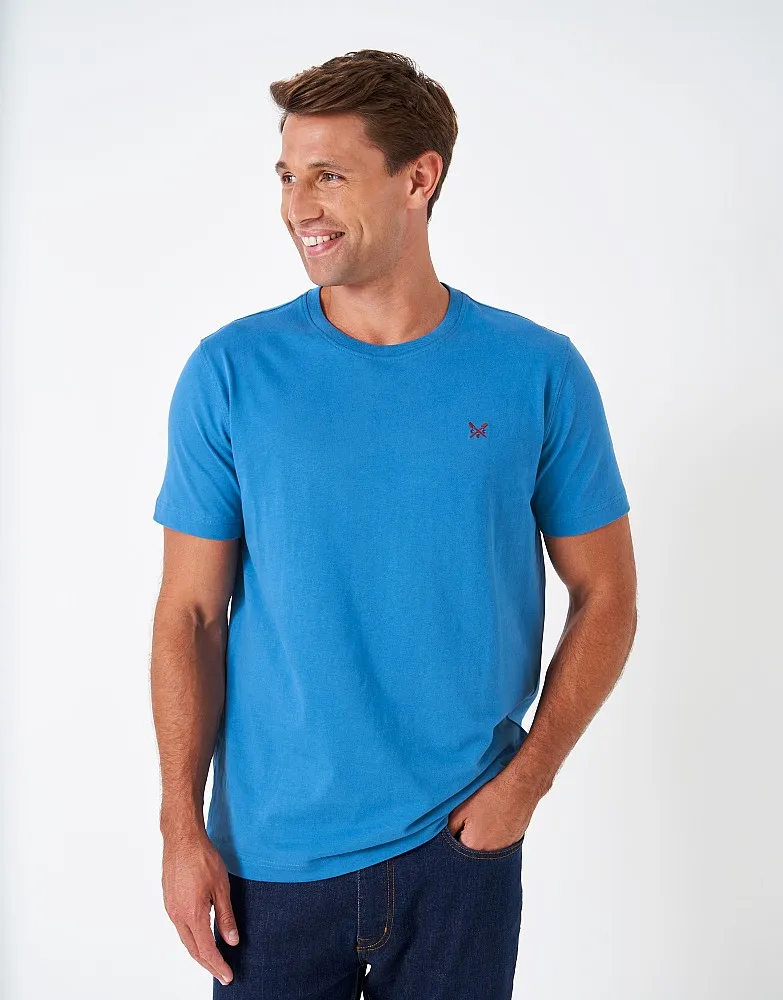 Men's Crew Blue Neck Classic T-Shirt from Crew Clothing Company