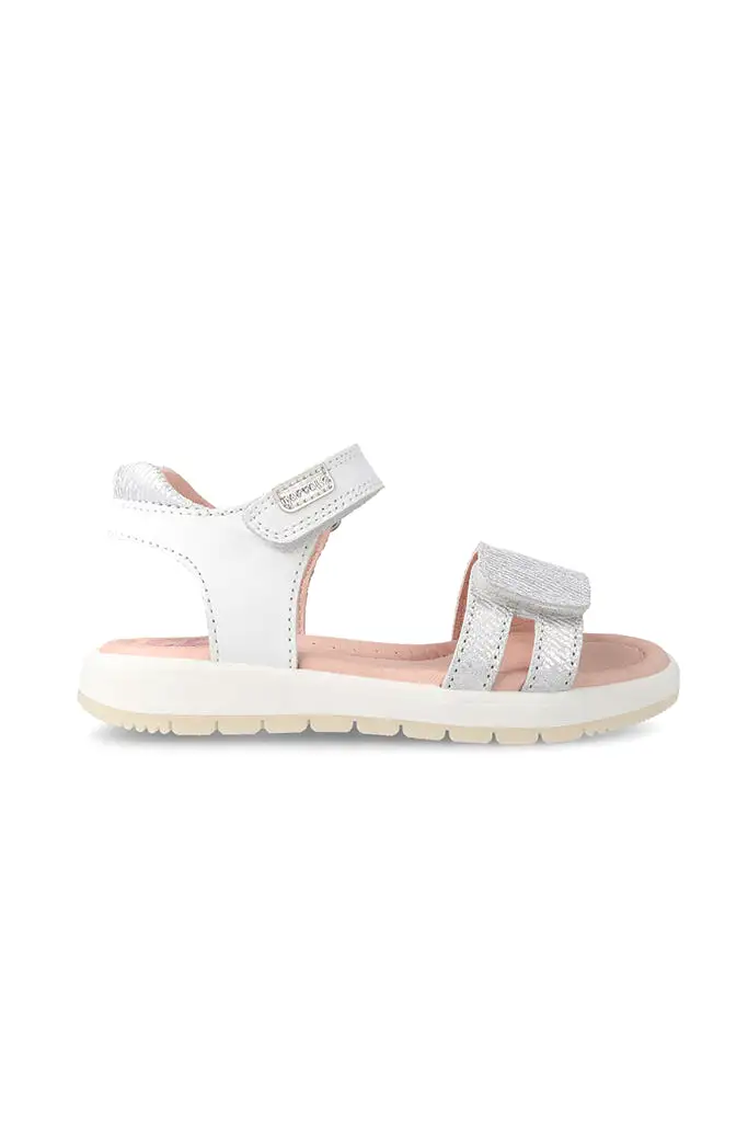 Metallic Silver Stripes Sandals