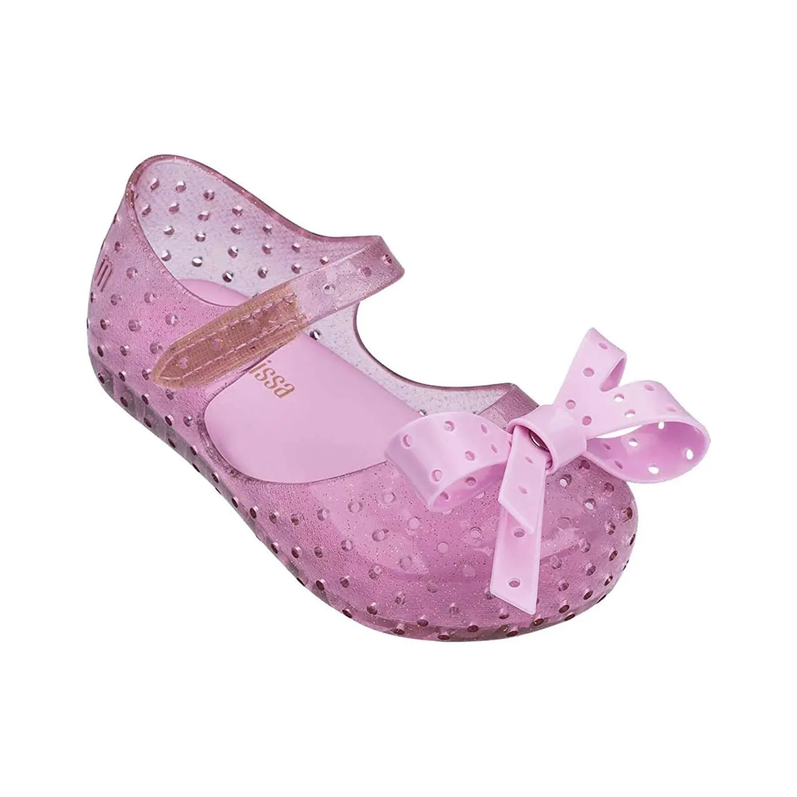 Mini Melissa Kids Girl Furadinha XI Sandals Shoes in Pink Twink