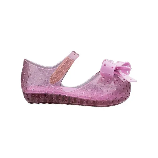 Mini Melissa Kids Girl Furadinha XI Sandals Shoes in Pink Twink