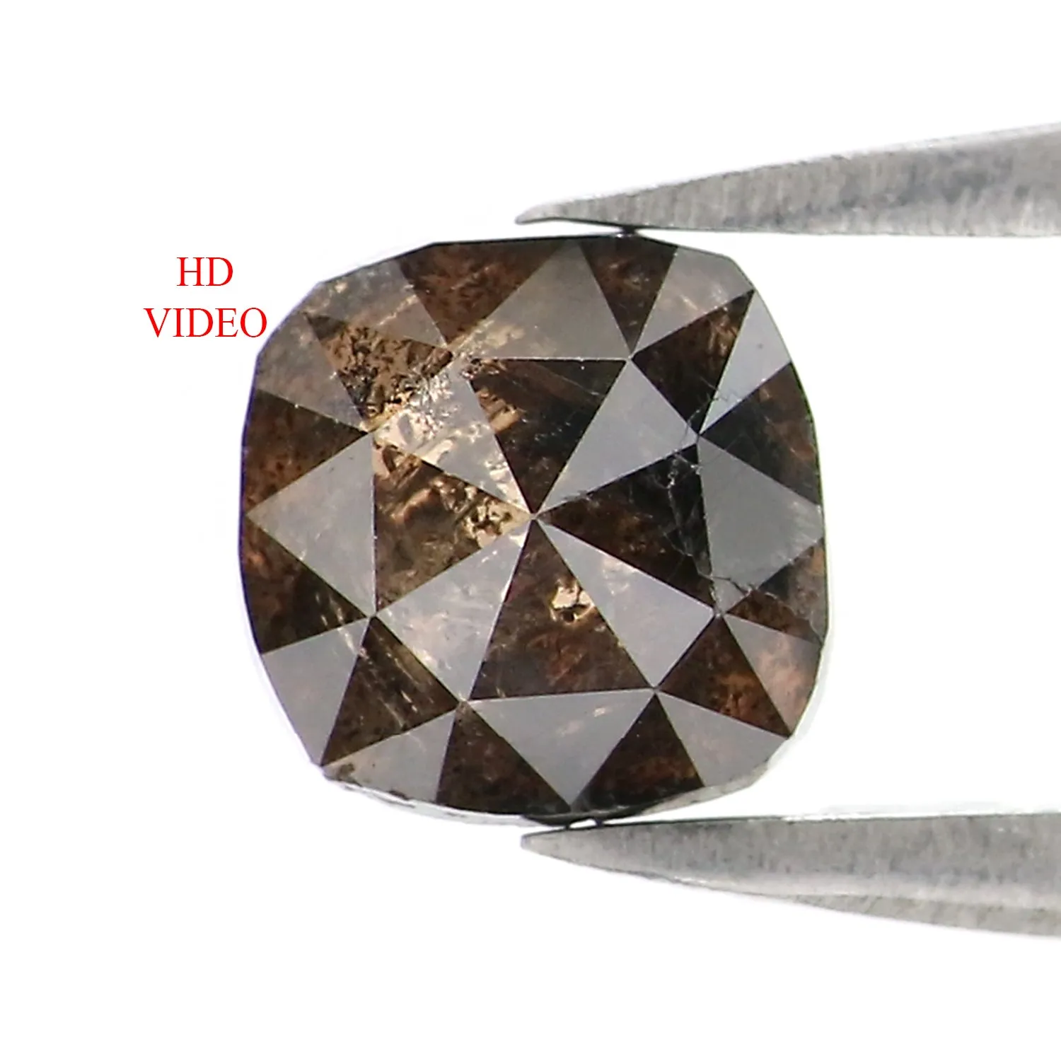 Natural Loose Cushion Diamond, Brown Color Diamond, Natural Loose Diamond, Cushion Rose Cut Diamond, 1.15 CT Cushion Shape Diamo