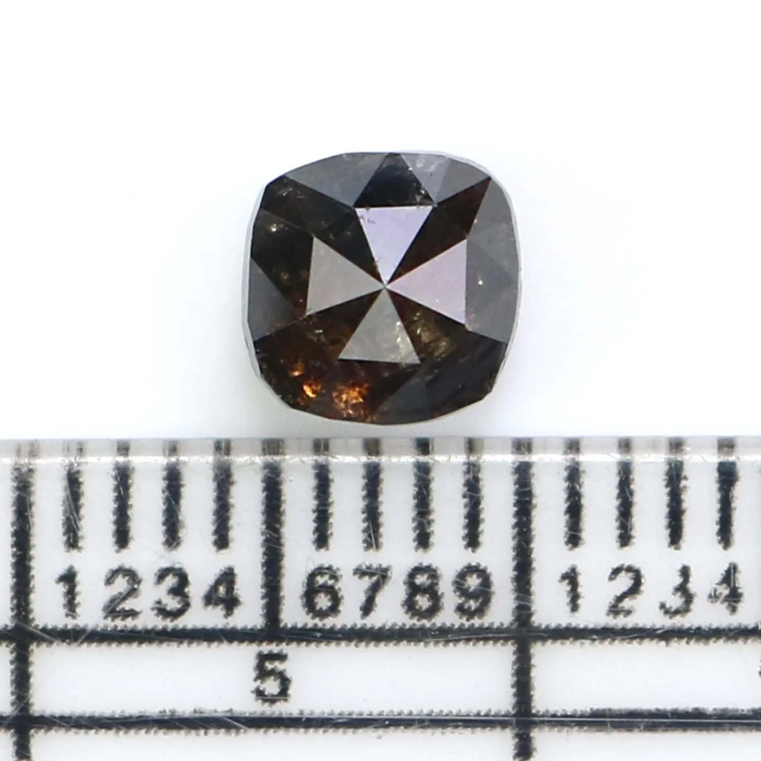 Natural Loose Cushion Diamond, Brown Color Diamond, Natural Loose Diamond, Cushion Rose Cut Diamond, 1.15 CT Cushion Shape Diamo