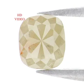 Natural Loose Cushion Diamond, Green Color Diamond, Natural Loose Diamond, Cushion Rose Cut Diamond, 0.75 CT Cushion Shape Diamo