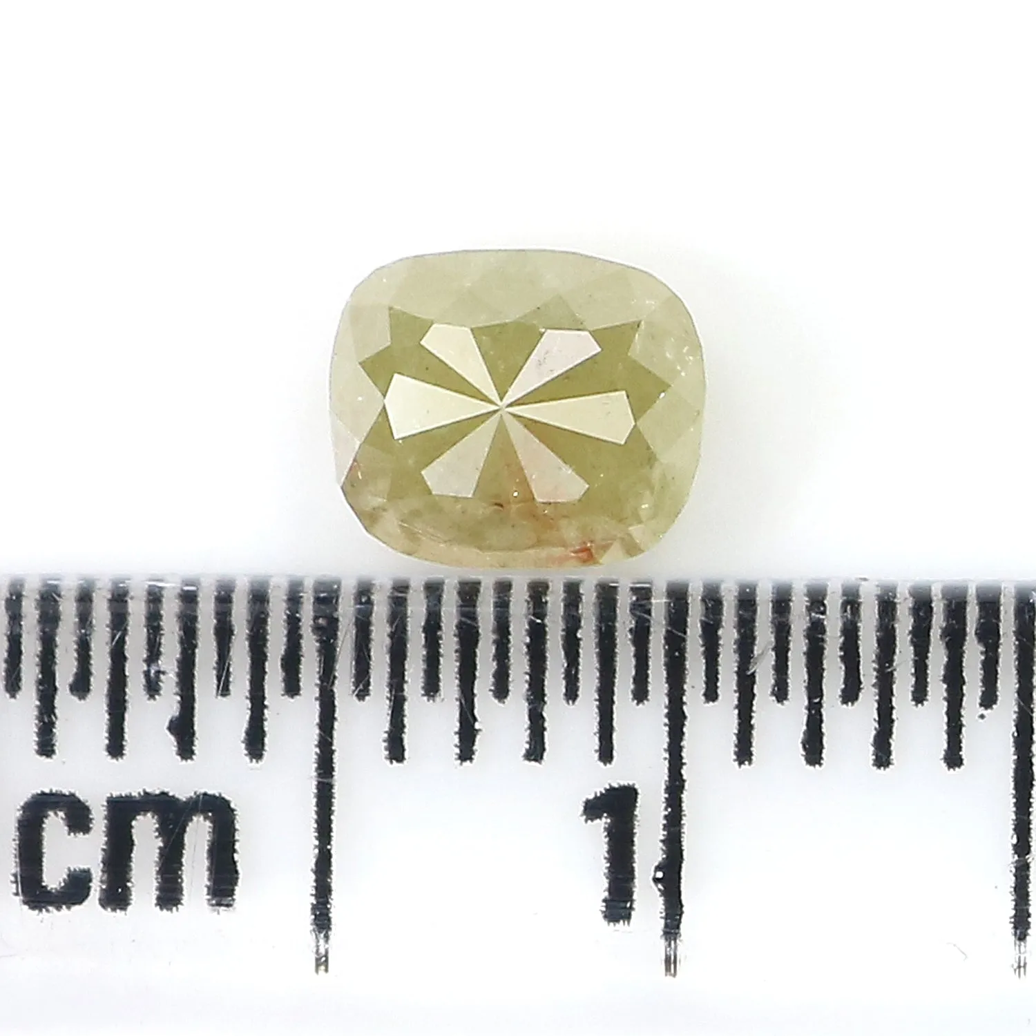 Natural Loose Cushion Diamond, Green Color Diamond, Natural Loose Diamond, Cushion Rose Cut Diamond, 0.75 CT Cushion Shape Diamo