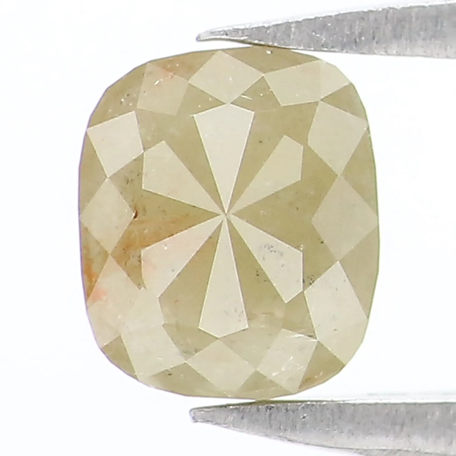 Natural Loose Cushion Diamond, Green Color Diamond, Natural Loose Diamond, Cushion Rose Cut Diamond, 0.75 CT Cushion Shape Diamo