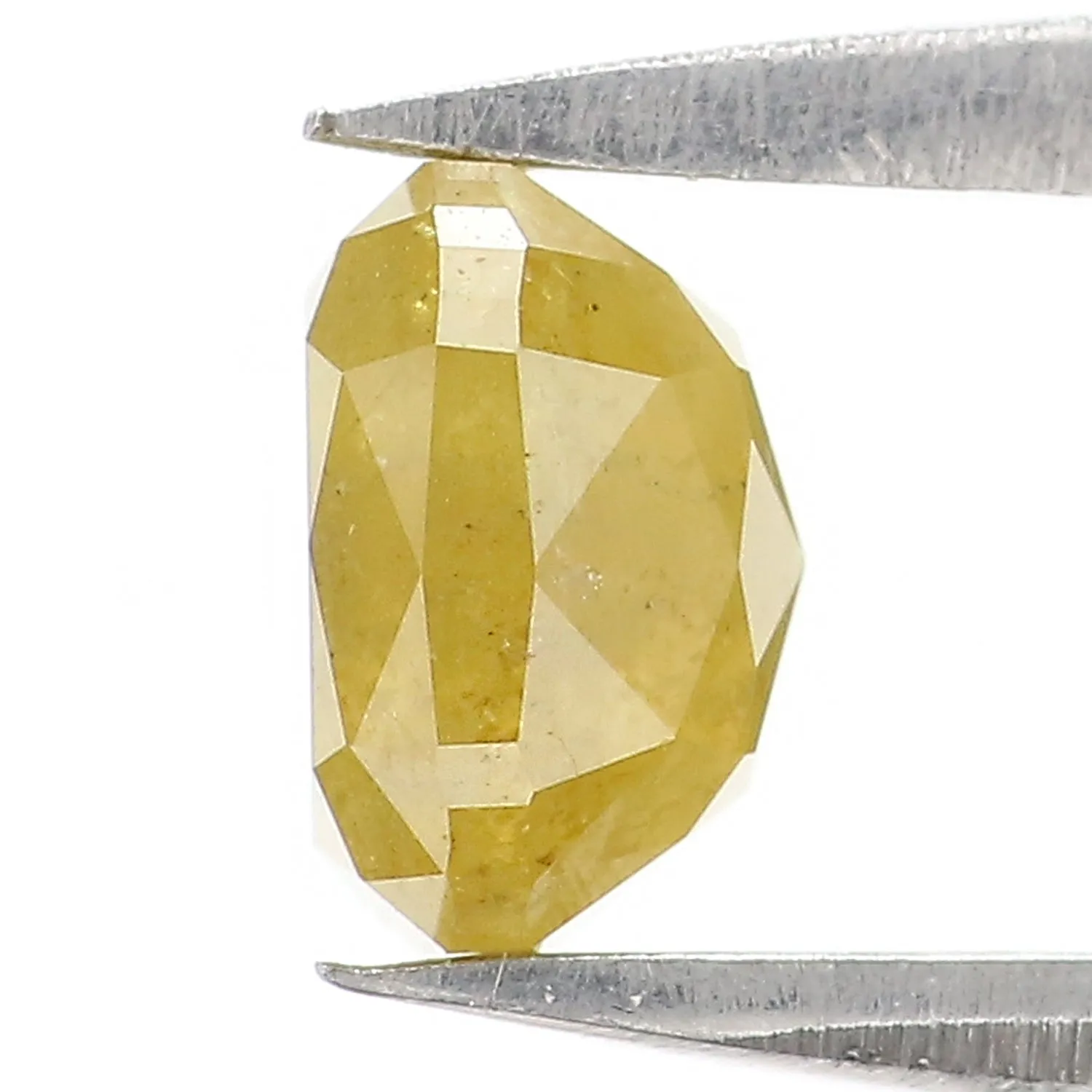 Natural Loose Cushion Diamond, Yellow Color Diamond, Natural Loose Diamond, Cushion Rose Cut Diamond, 1.19 CT Cushion Shape Diam