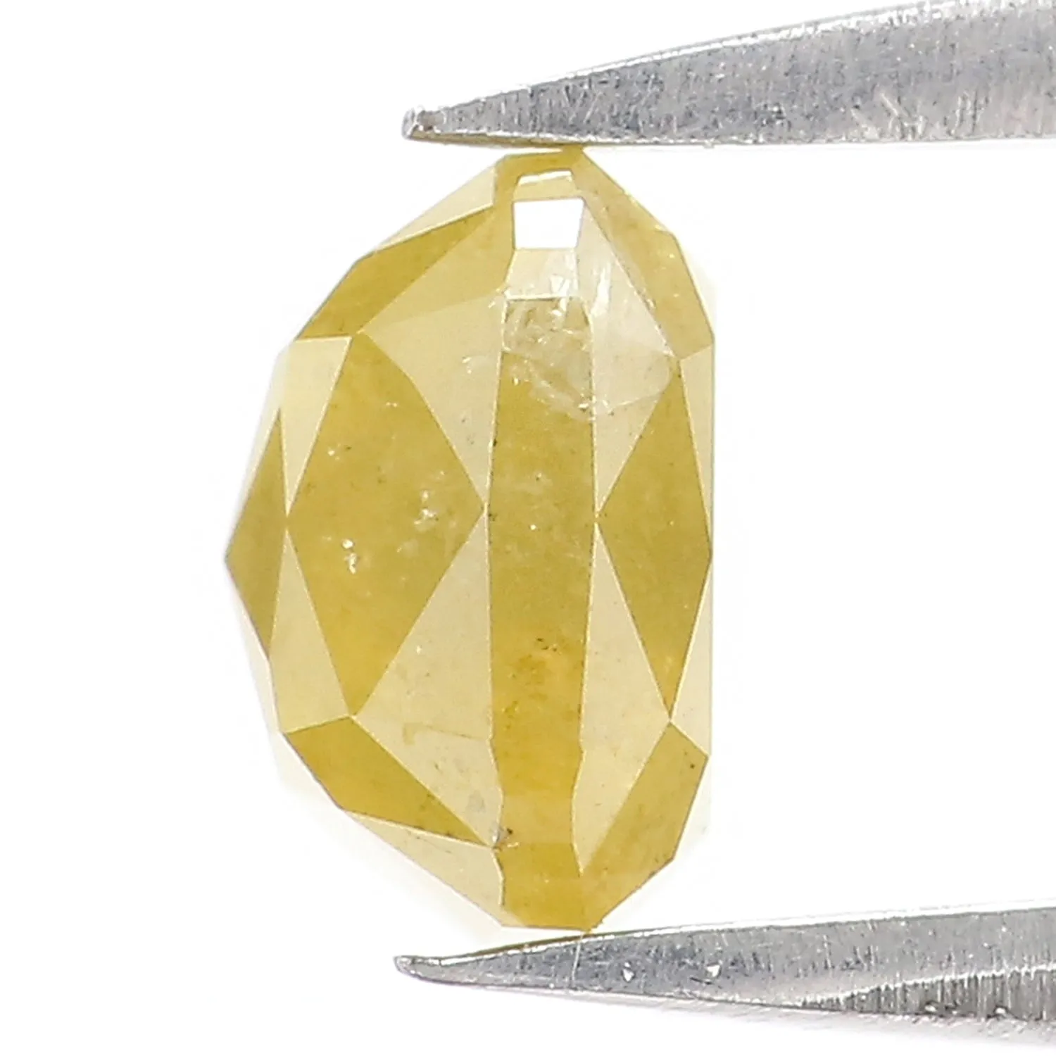 Natural Loose Cushion Diamond, Yellow Color Diamond, Natural Loose Diamond, Cushion Rose Cut Diamond, 1.19 CT Cushion Shape Diam