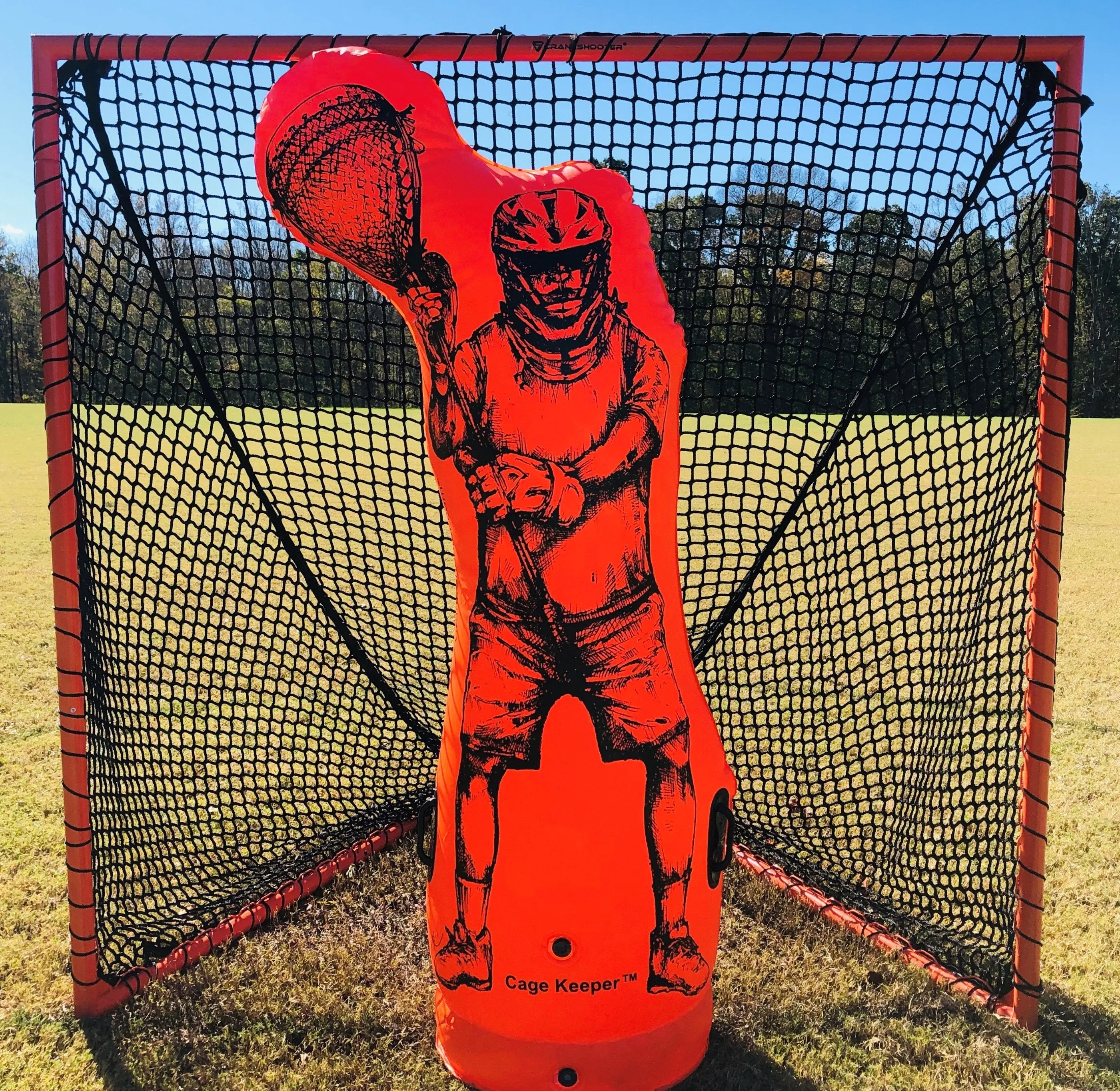 NEW! Cage Keeper by Crankshooter - Inflatable Goalie, Dummy, Shooting Trainer - FREE SHIPPING!