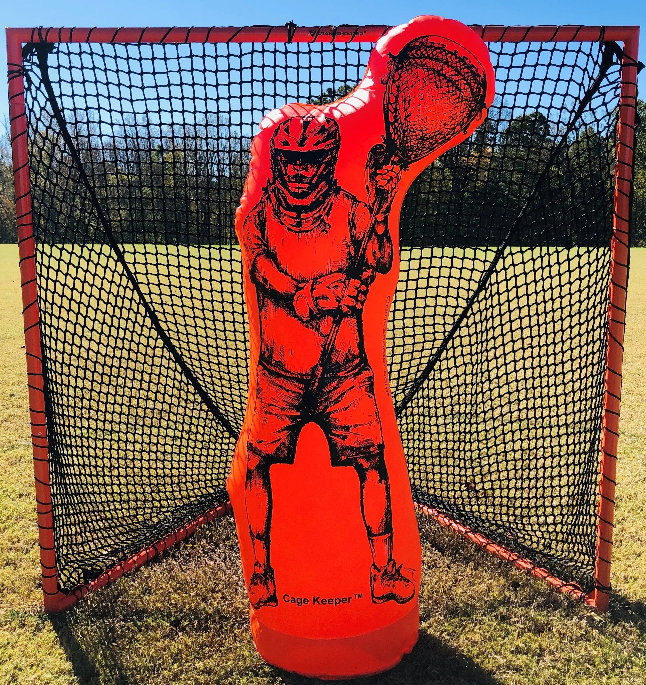 NEW! Cage Keeper by Crankshooter - Inflatable Goalie, Dummy, Shooting Trainer - FREE SHIPPING!