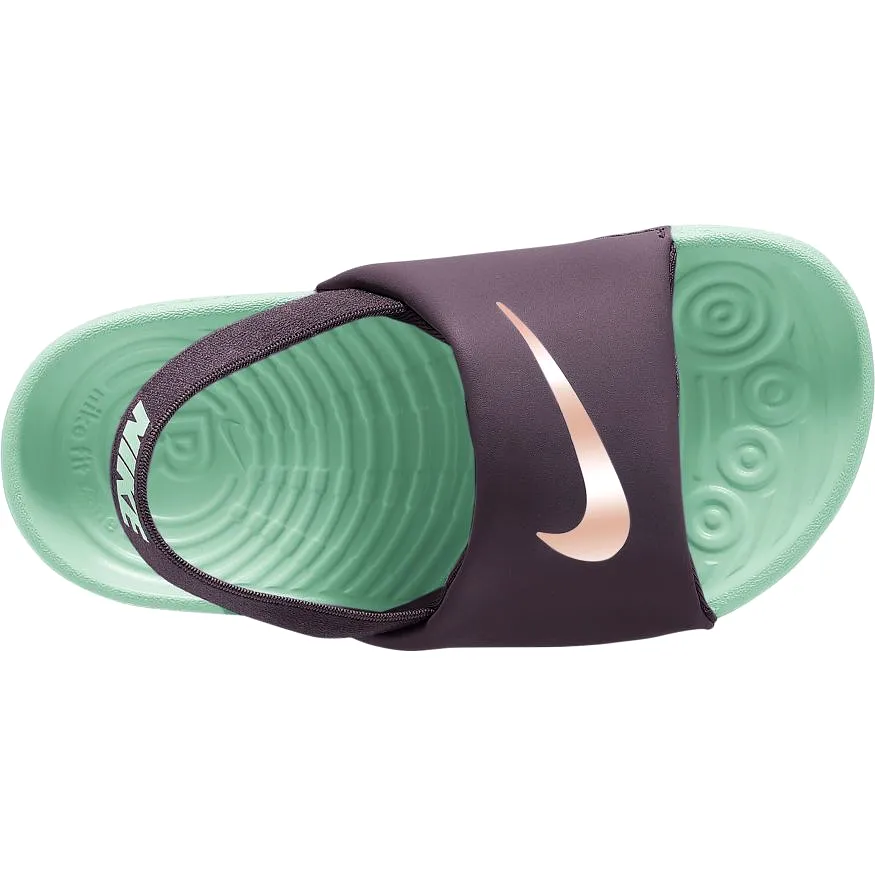 Nike Off Noir/Red Bronze/Mint Foam Kawa Baby/Toddler Slide