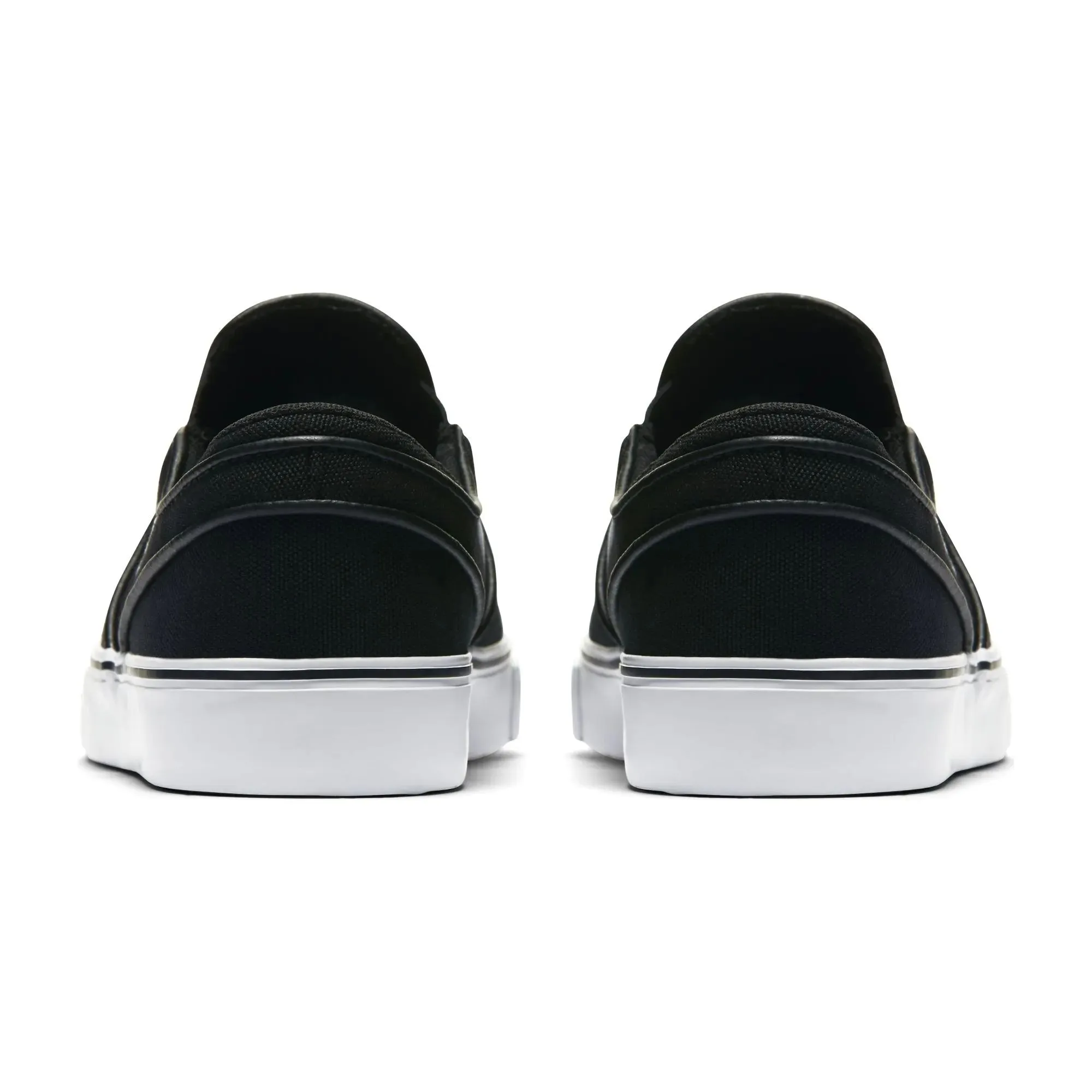 Nike SB Stefan Janoski Canvas Slip-On (GS) Kids Skate Shoes - Black/White