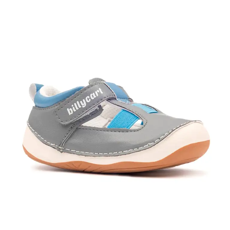 NOAH grey and blue baby and toddler boys sandals