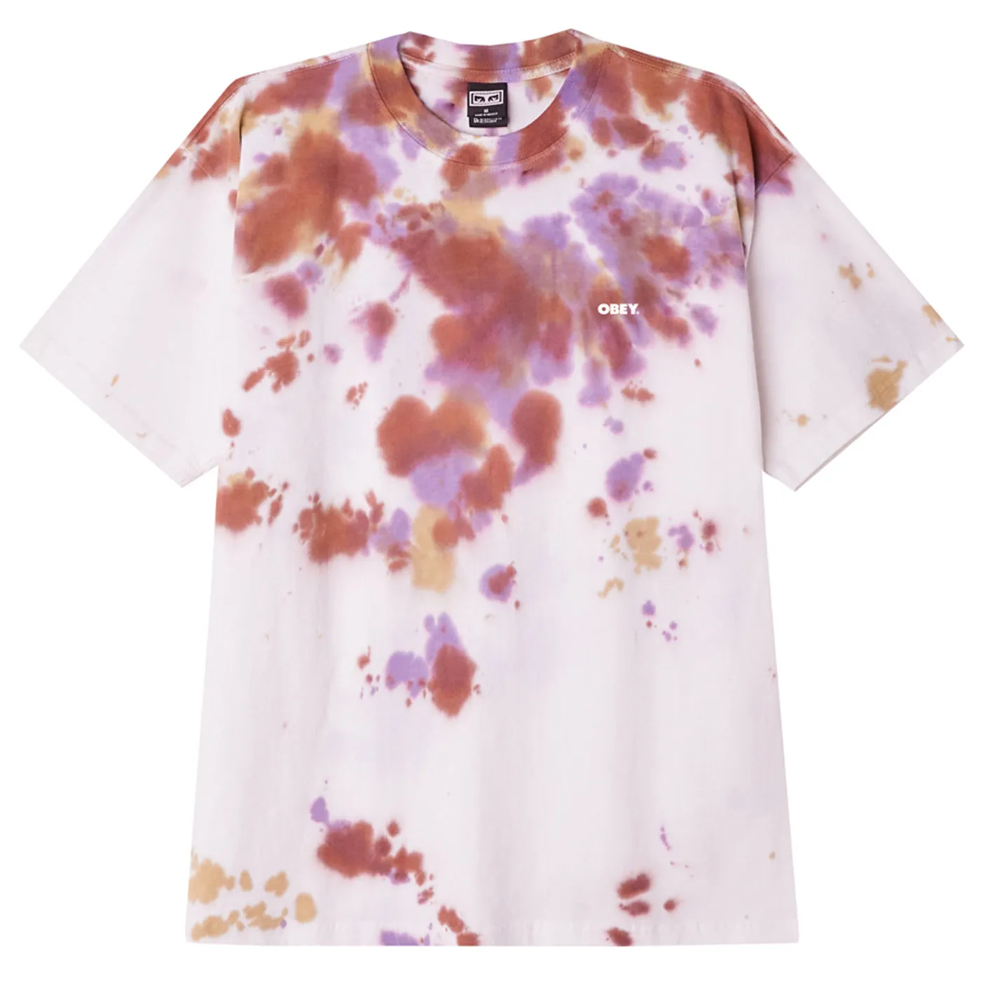 OBEY BOLD HEAVYWEIGHT BLOTCH TIE DYE T-SHIRT | Obey Clothing UK