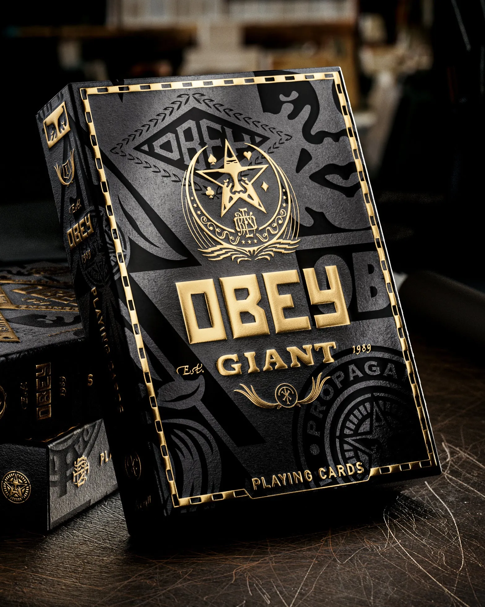 OBEY x Theory 11 Playing Cards – Gold Edition | Obey Clothing UK