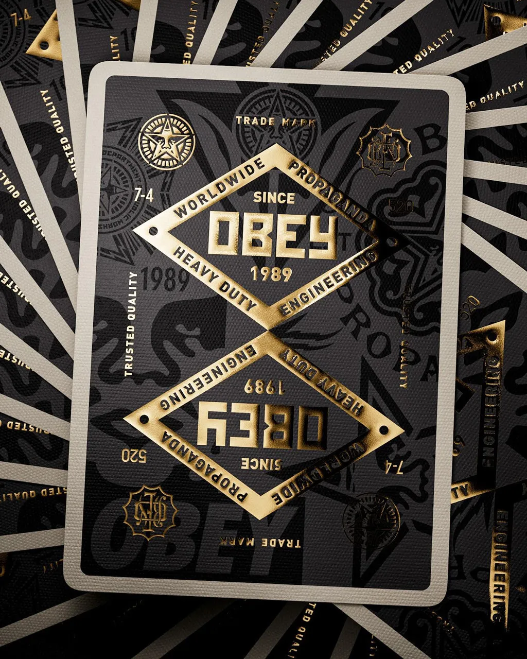 OBEY x Theory 11 Playing Cards – Gold Edition | Obey Clothing UK