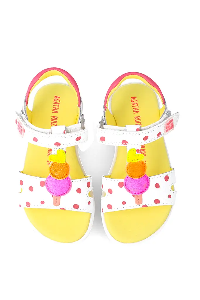 Polka Dot Ice Cream Sandals