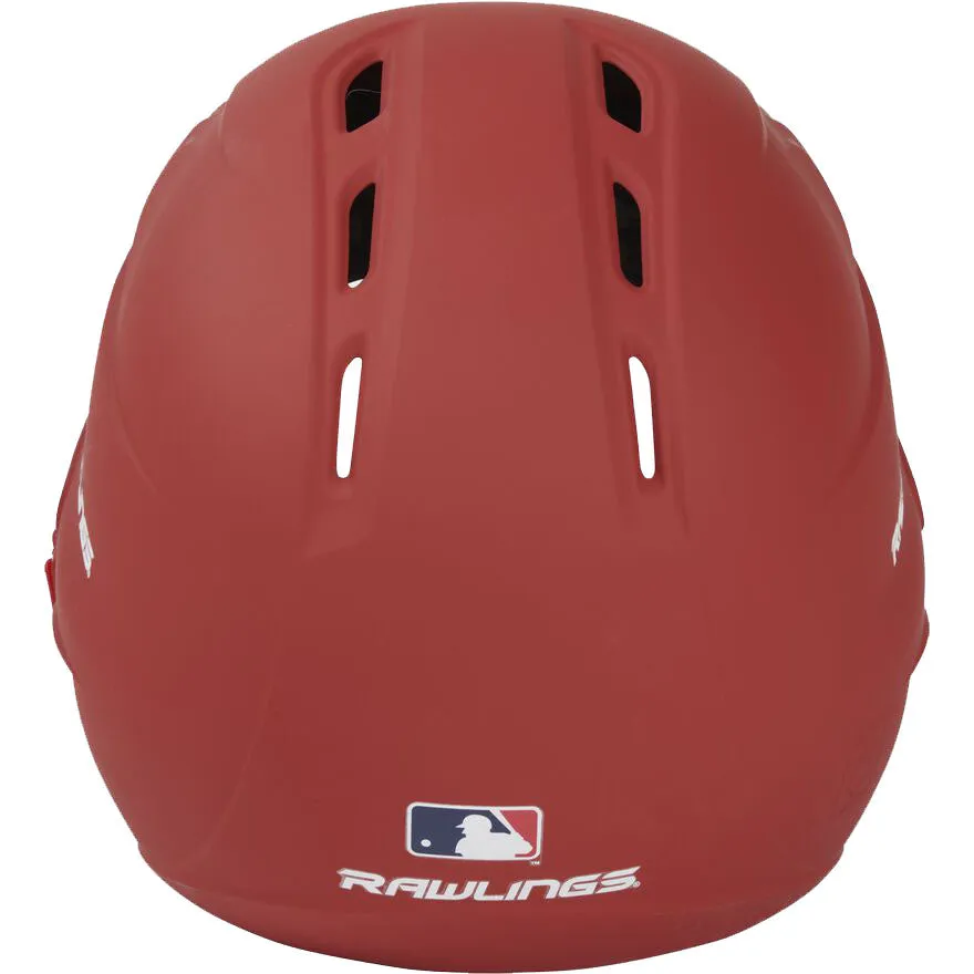 Rawlings R16 Matte Batting Helmet with Universal Jaw Guard: R6R07