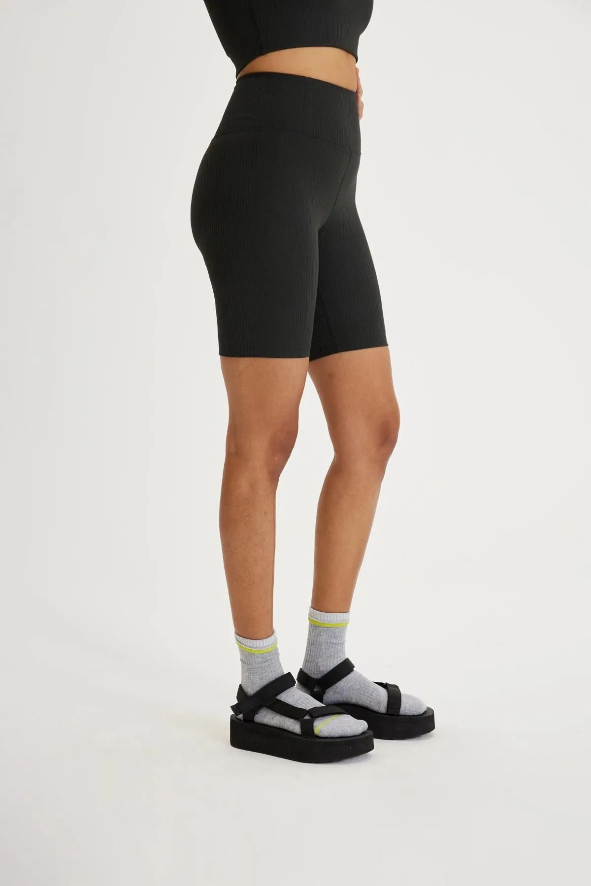 Rib High Rise Bike Short