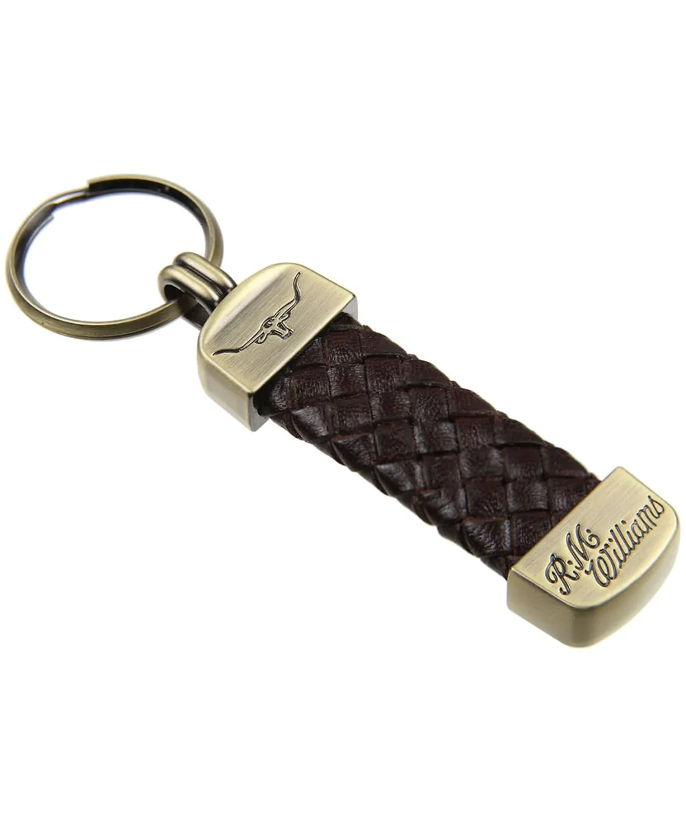 RM Williams Plaited Key Ring - Brown - Gillanders.ie Town & Country Clothing