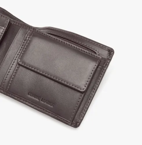 R.M.Williams Brown Wallet with Coin Pocket - Gillanders.ie Town & Country Clothing