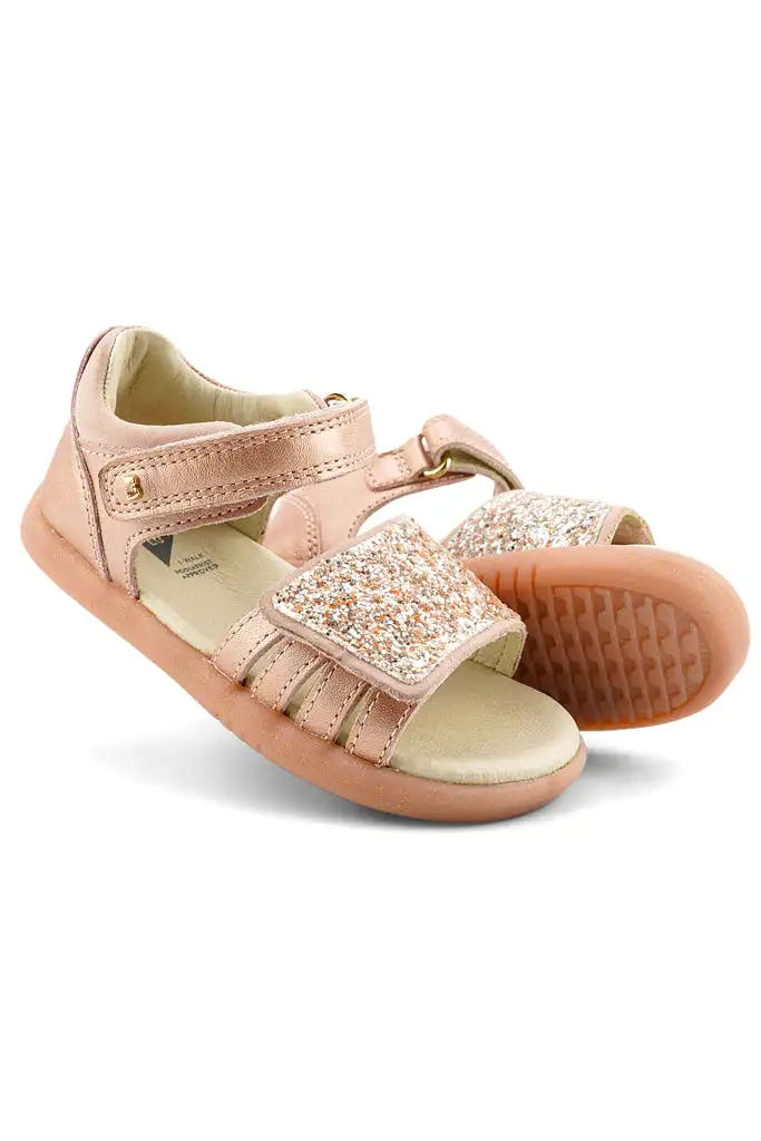 Rose Gold Sparkle Gem Sandals i-Walk