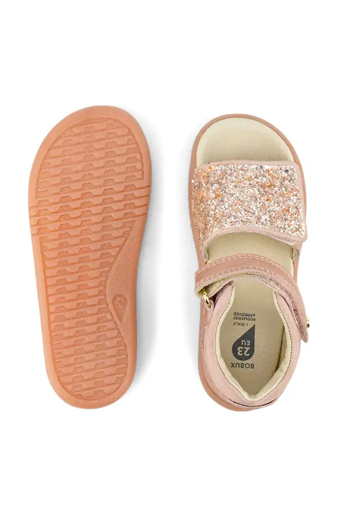 Rose Gold Sparkle Gem Sandals i-Walk