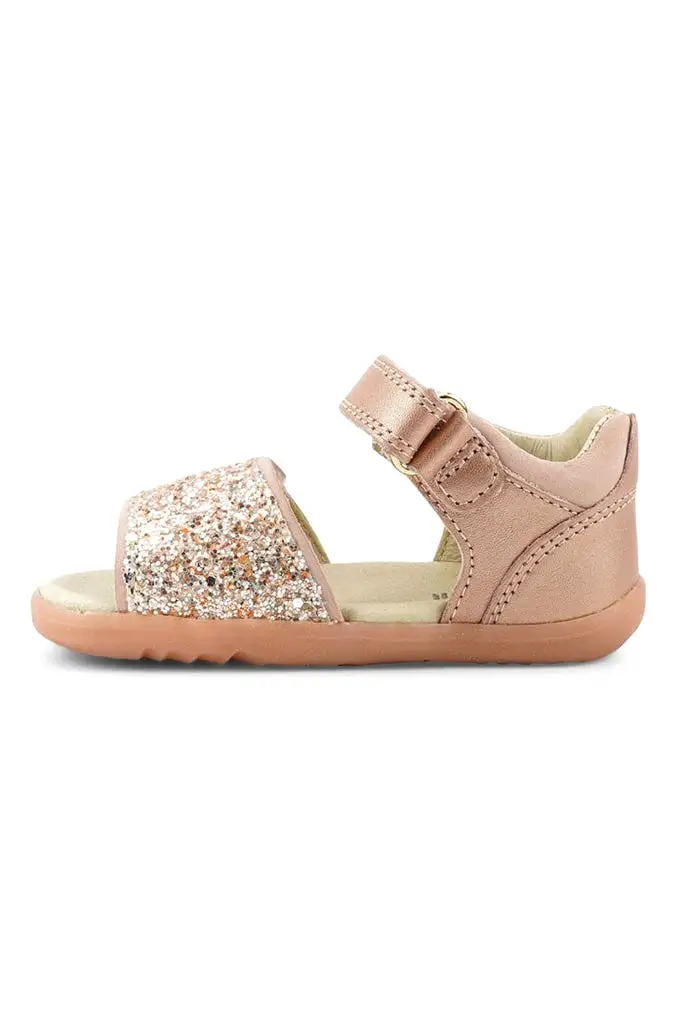 Rose Gold Sparkle Gem Sandals Step Up