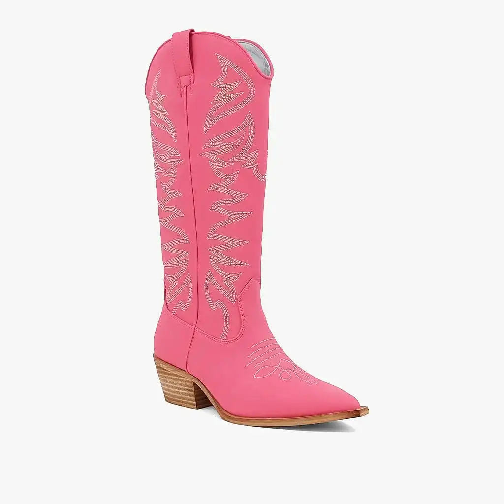 Shu Shop Zerena Coral Cowgirl Boots