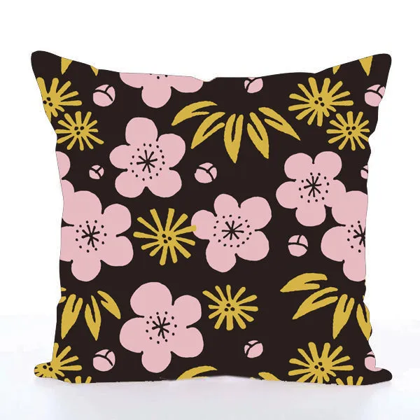 Square Toss Cushion Cover | Plum Blossom