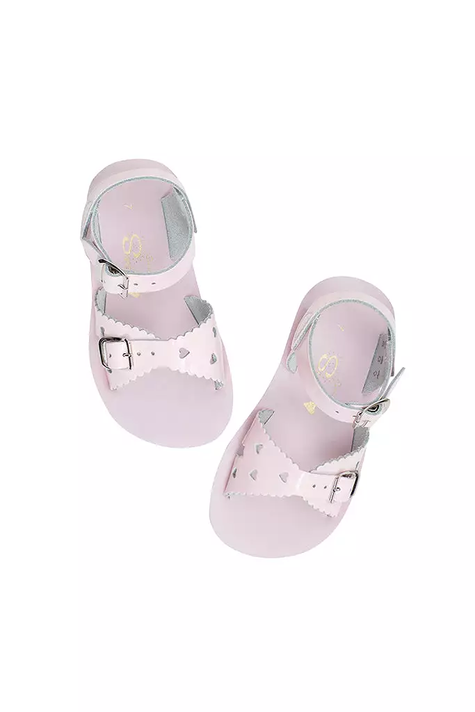 Sweetheart Sandals - Shiny Pink