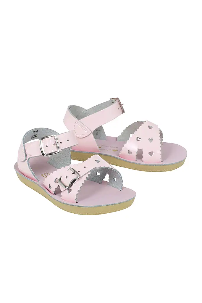 Sweetheart Sandals - Shiny Pink