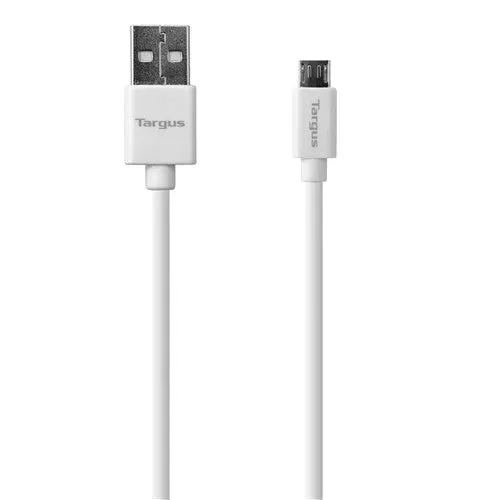 Targus ACC96601AP-50  USB2 to Micro USB Cable with 2A For Sync And Charge (White)