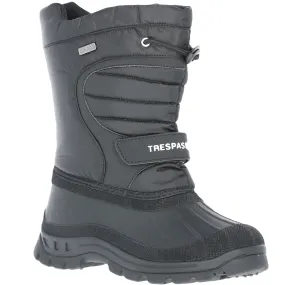 Trespass Kids Dodo Water Resistant Snow Boots - Black